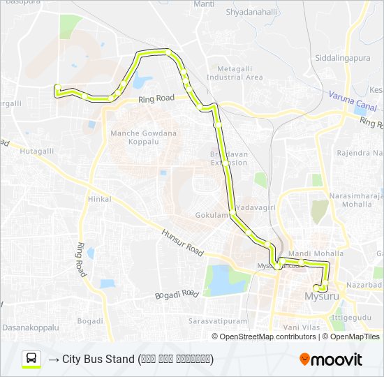 116W bus Line Map