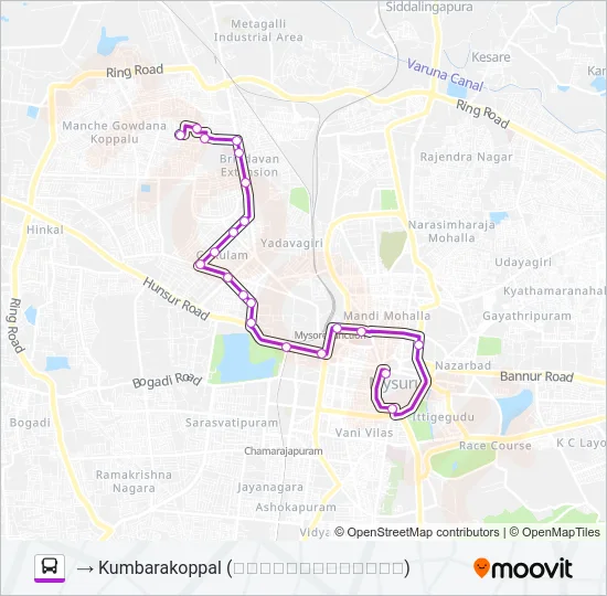 118A Bus Line Map