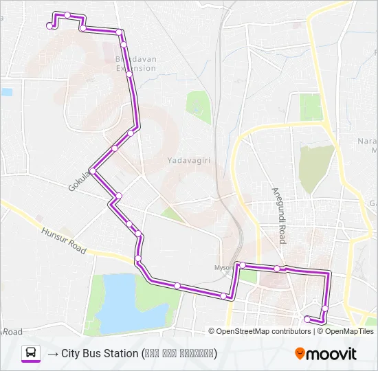 118A Bus Line Map