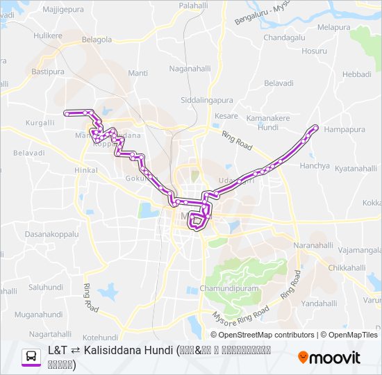 119C Bus Line Map