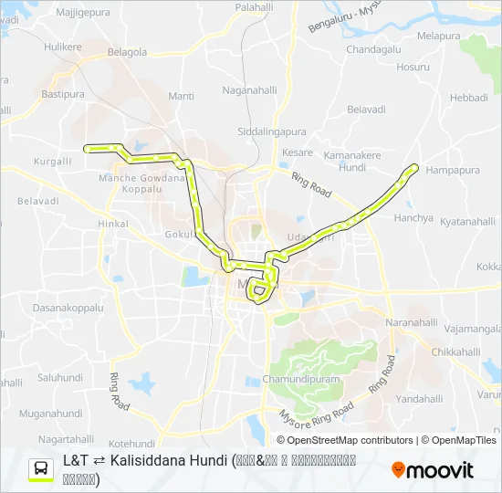 119F Bus Line Map