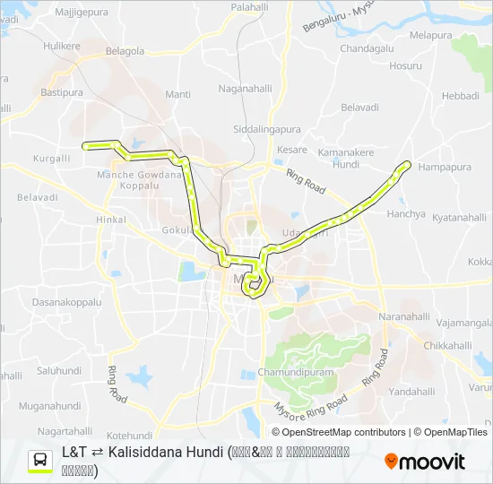 119F Bus Line Map