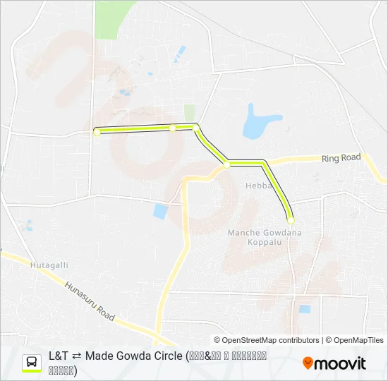 119M Bus Line Map
