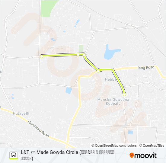 119M bus Line Map