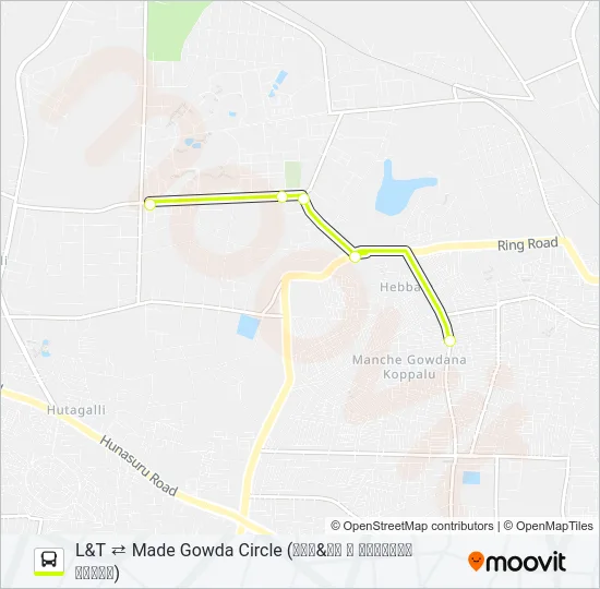 119M Bus Line Map