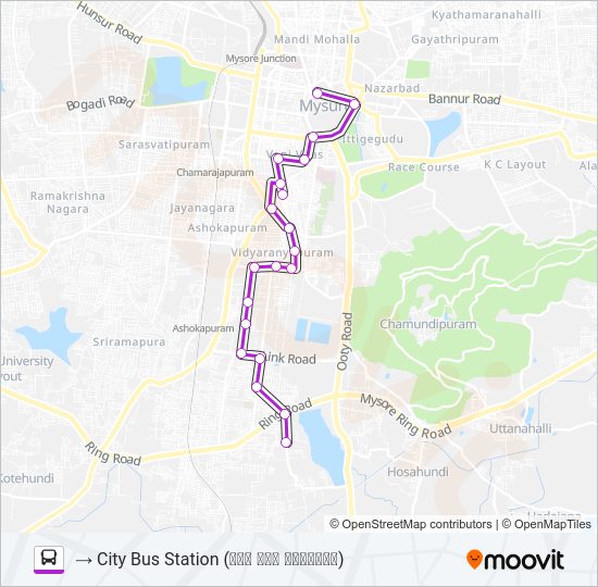 11KP Bus Line Map