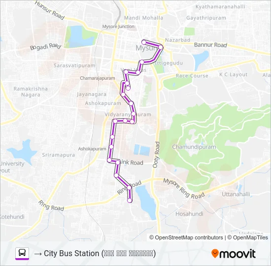 11KP Bus Line Map