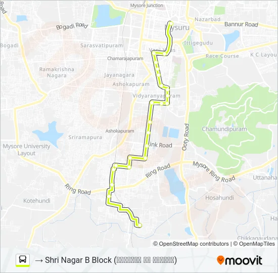 11SN Bus Line Map