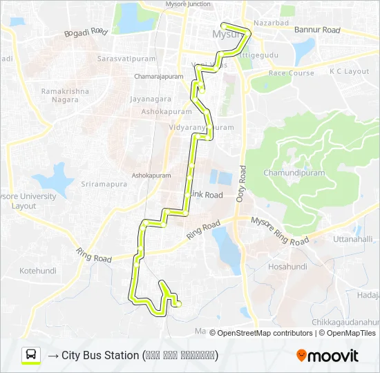11SN Bus Line Map