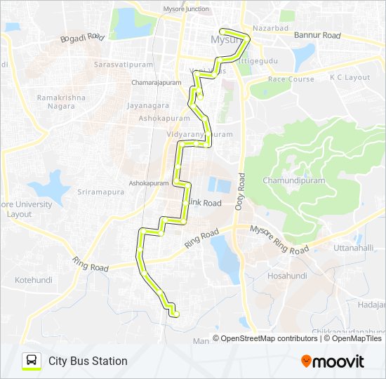 11SR bus Line Map