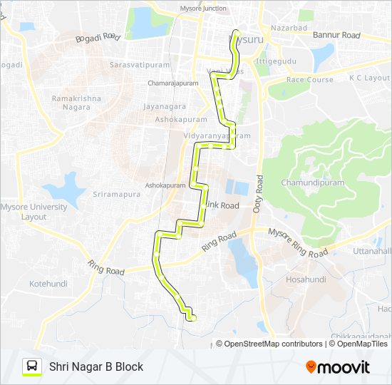 11SR Bus Line Map