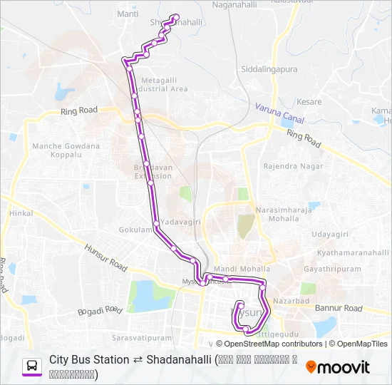 120S Bus Line Map