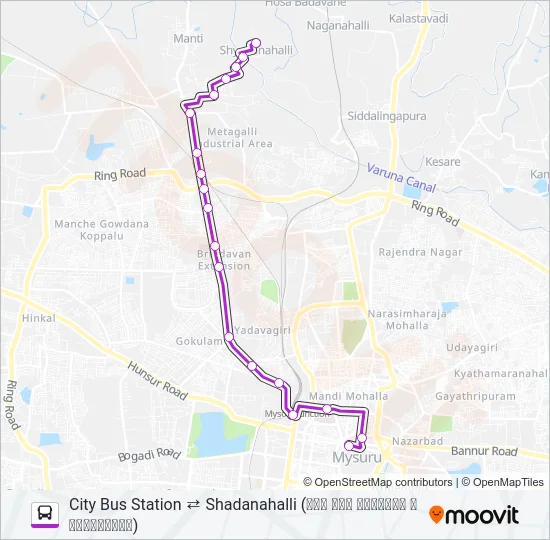 120S Bus Line Map