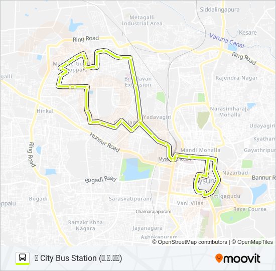 122A Bus Line Map