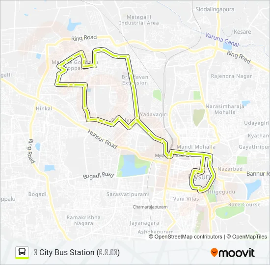 122A Bus Line Map
