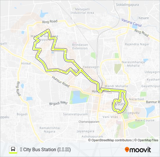 122C bus Line Map