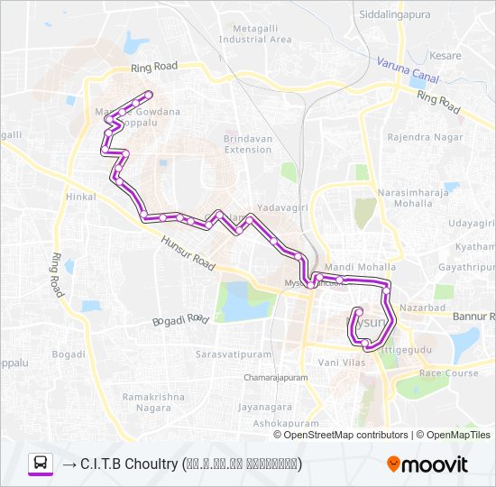 123A bus Line Map