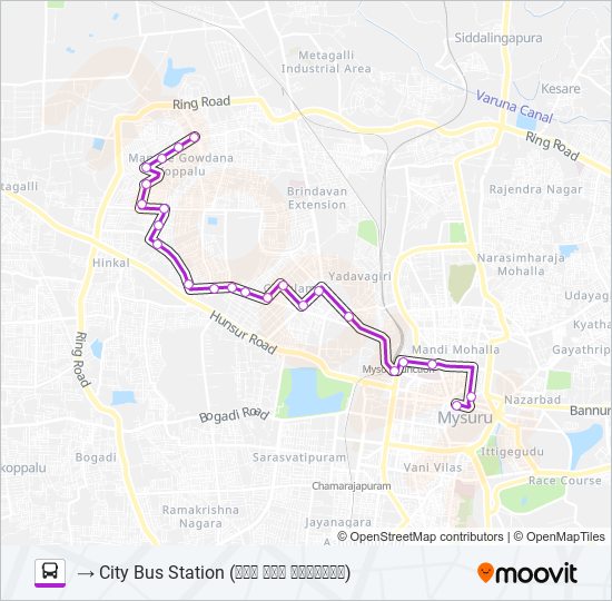 123A bus Line Map