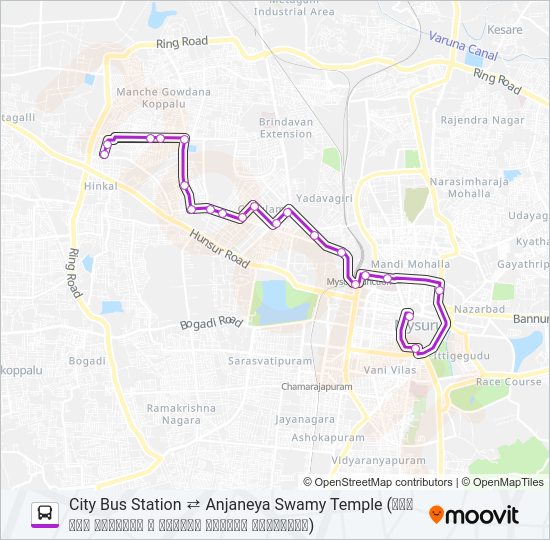 123P Bus Line Map