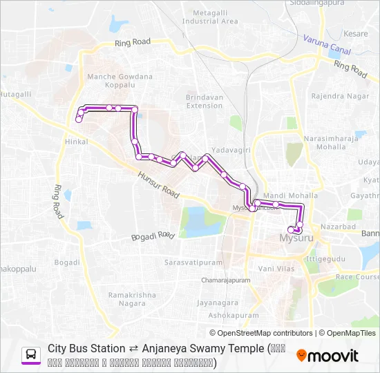 123P Bus Line Map