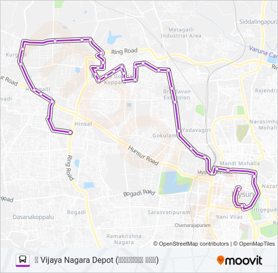 126H Bus Line Map