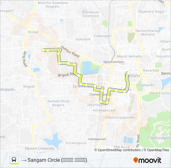 129A bus Line Map