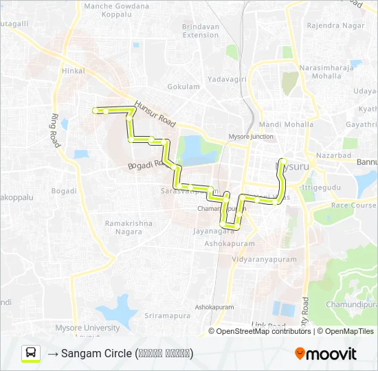 129A Bus Line Map