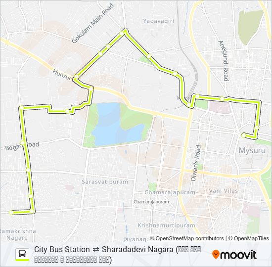 130S bus Line Map