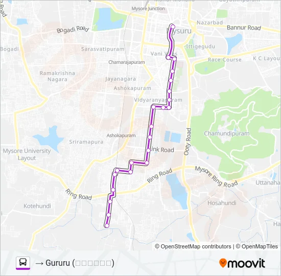 13RG Bus Line Map