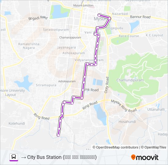 13RG Bus Line Map