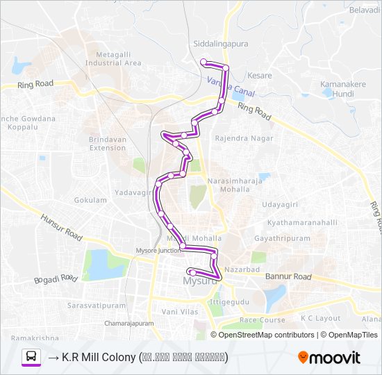 150K Bus Line Map