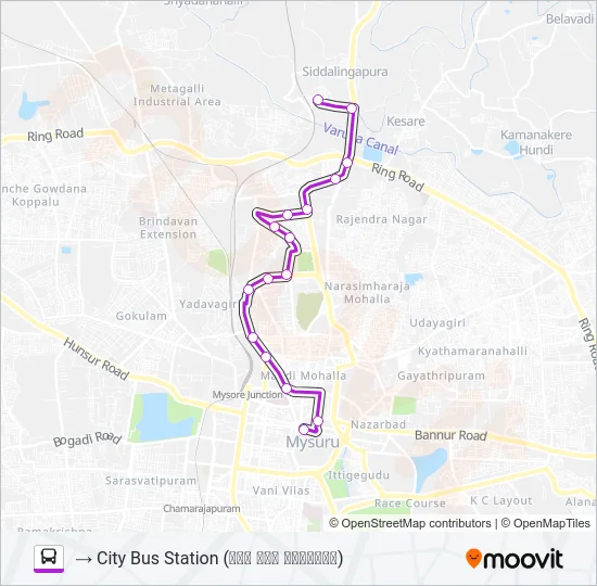 150K Bus Line Map