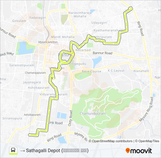 160D Bus Line Map