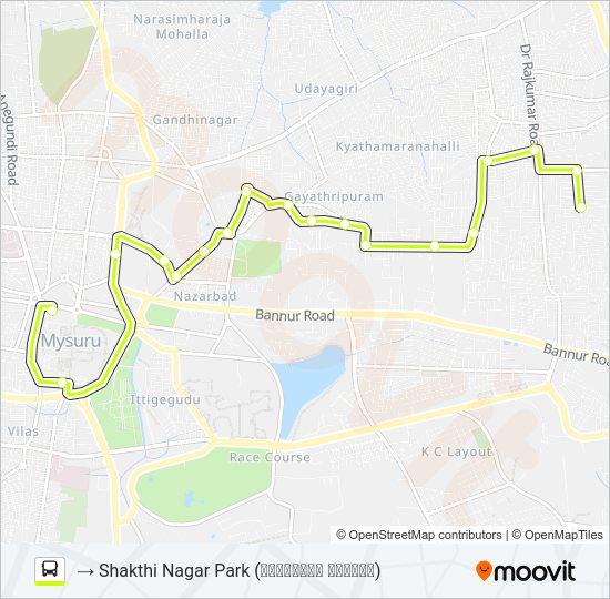 161D Bus Line Map