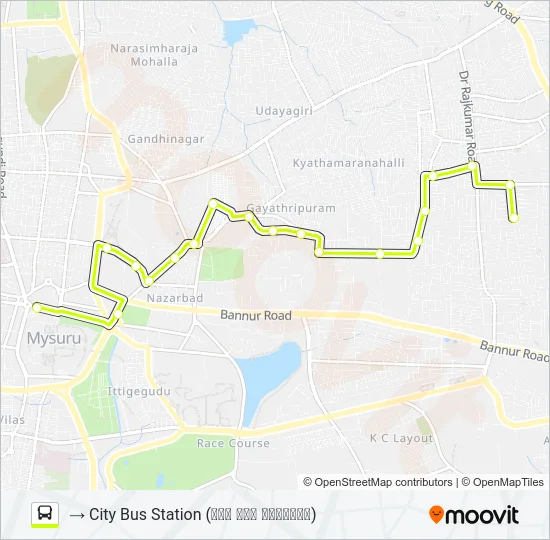 161D Bus Line Map
