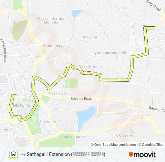 161E Bus Line Map