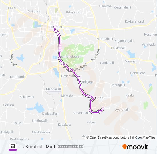 161K Bus Line Map