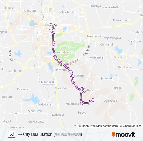 161K bus Line Map