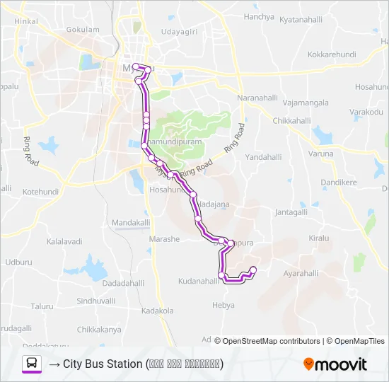 161K Bus Line Map