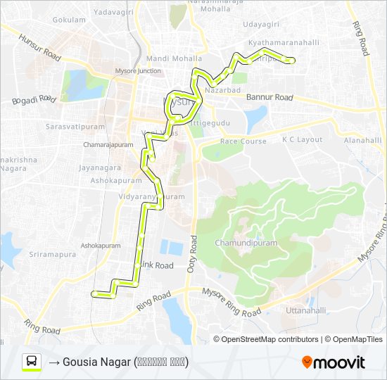 164J Bus Line Map