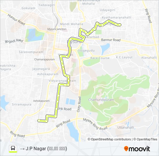 164J Bus Line Map