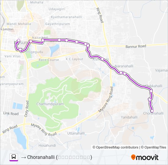 182A bus Line Map