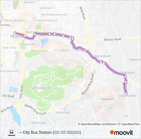 182A Bus Line Map