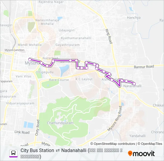 182B Bus Line Map