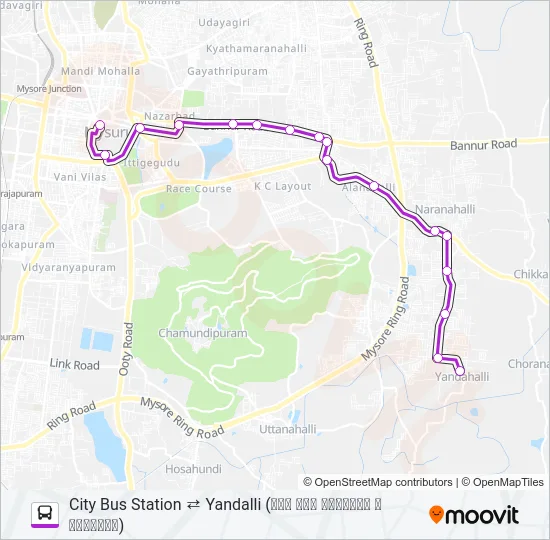 182Y Bus Line Map