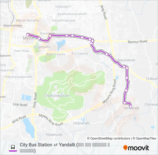 182Y Bus Line Map