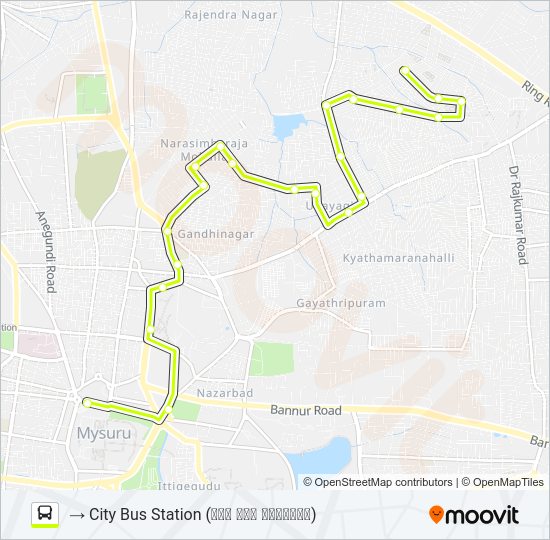 186A bus Line Map