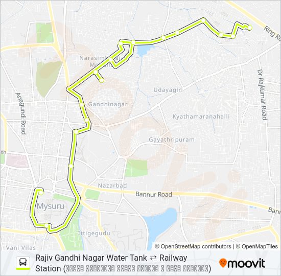 186M Bus Line Map