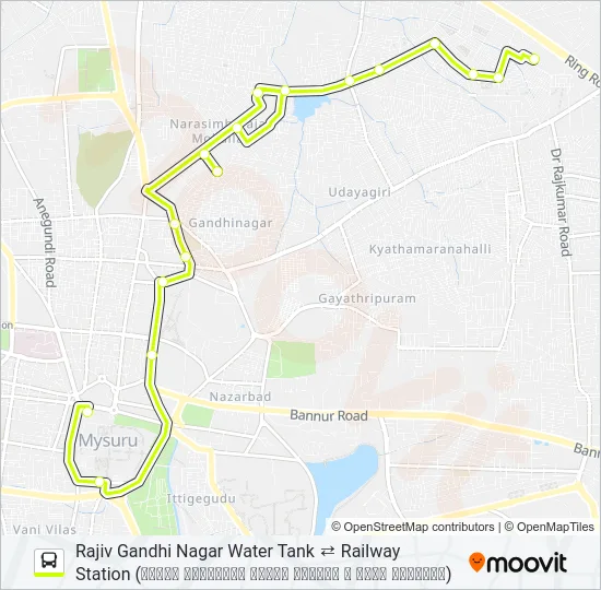 186M Bus Line Map