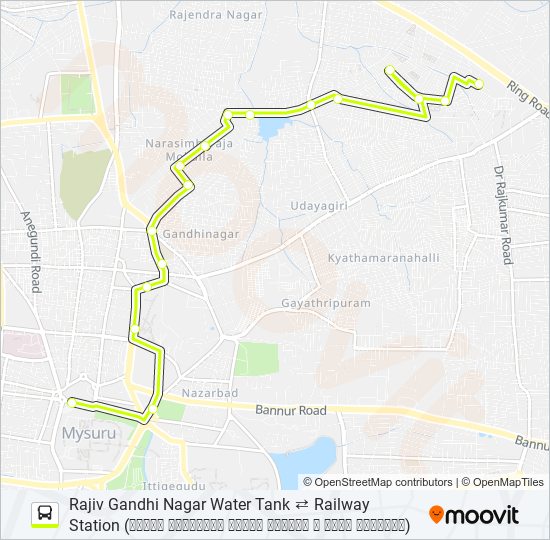 186M Bus Line Map